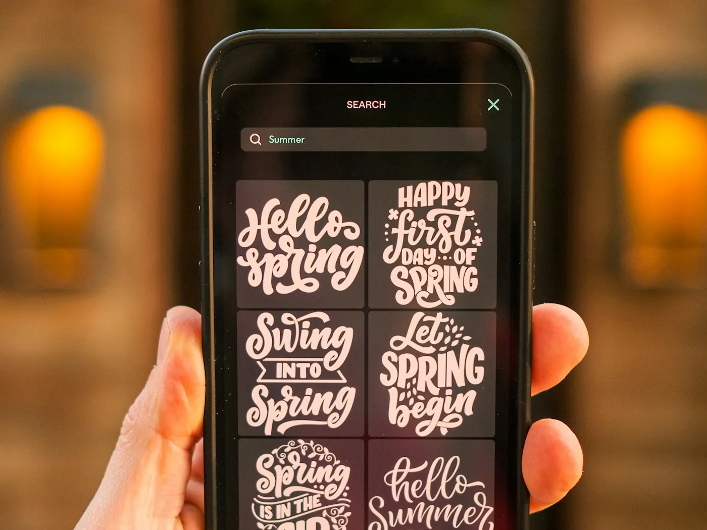 Fonts, stickers and frames for Instagram stories in Zaps